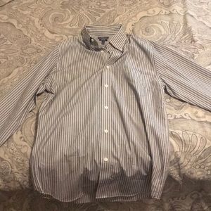 Striped button down dress shirt